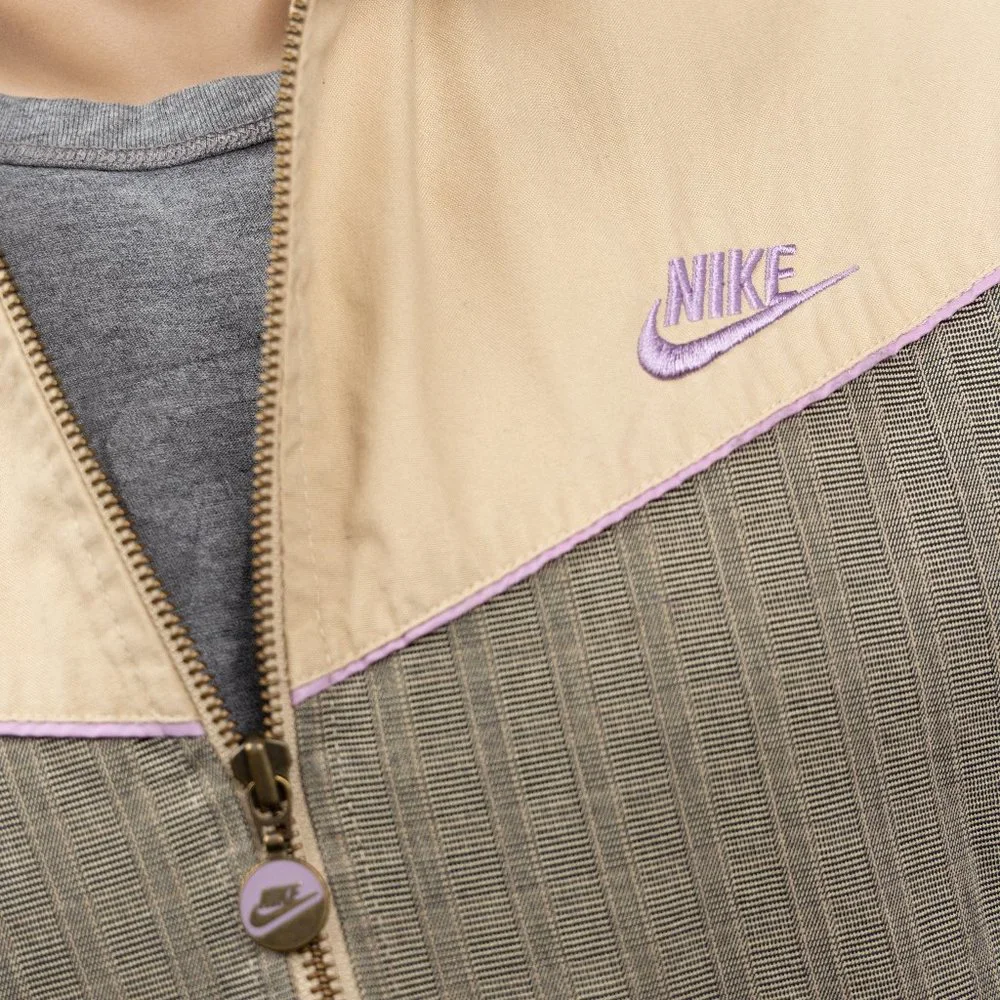 NIKE, Khaki, Tweed and Purple Bomber Jacket Vintage - Picture 2 of 4